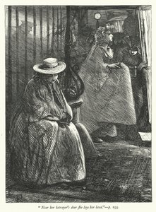 Illustration för Den öde byn (gravyr) av George John Pinwell