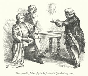 Illustration för den godmodiga mannen (gravyr) av George John Pinwell