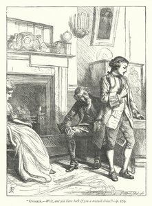 Illustration för den godmodiga mannen (gravyr) av George John Pinwell