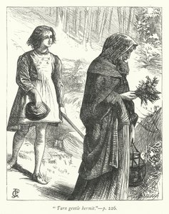 Illustration för Eremiten (gravyr) av George John Pinwell