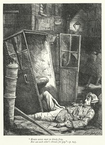 Illustration för The Logicians Refuted (gravyr) av George John Pinwell