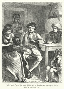 Illustration för The Vicar of Wakefield (gravyr) av George John Pinwell