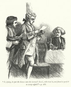 Illustration för The Vicar of Wakefield (gravyr) av George John Pinwell