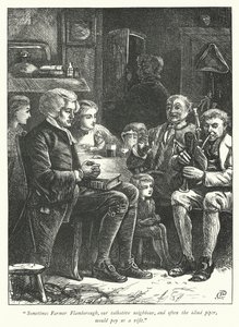 Illustration för The Vicar of Wakefield (gravyr) av George John Pinwell