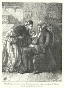 Illustration för The Vicar of Wakefield (gravyr) av George John Pinwell