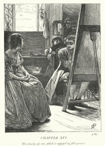 Illustration för The Vicar of Wakefield (gravyr) av George John Pinwell