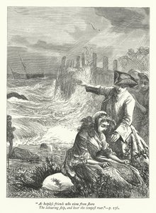 Illustration för Threnodia Augustalis (gravyr) av George John Pinwell