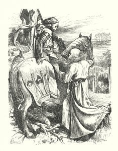 Pilgrimens avgång (gravyr) av George John Pinwell