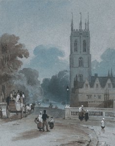Magdalen Tower och bron, Oxford av George Jones