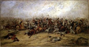 The Conflict at the Guns, Balaclava, 1854 av George Jones