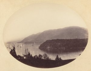 Från Trophy Point, West Point, Hudson River, ca. 1867-1868.