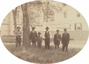 Gruppporträtt [verso], c. 1862-1864.