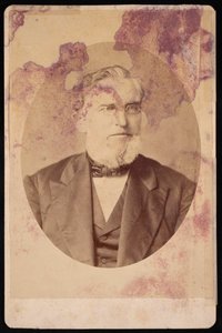 Porträtt av Joseph Cummings 1817-1890, före 1884.