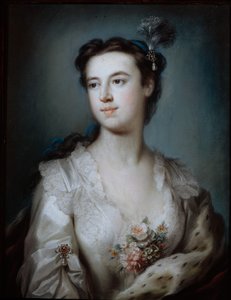 Porträtt av Lady Dorothy Boyle, grevinna av Euston (pastell på papper) av George Knapton