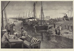 Skickar hem julhälsningar, en skiss på Wady Halfa, november 1884