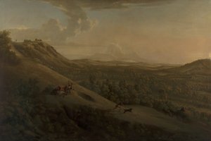 Box Hill, Surrey, med Dorking i fjärran av George Lambert