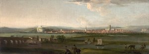 Nottinghamshire från söder av George Lambert
