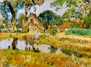 Old Mill, Fifeshire (olja på duk)
