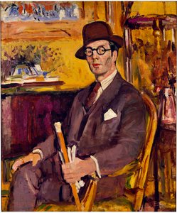 The Malacca Cane, ett porträtt av Duncan Macdonald, Esq., sittande
