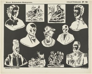 Skuggbilder (titel på objekt) Nya holländska barntryck (serietitel på objekt) av George Lodewijk Funke