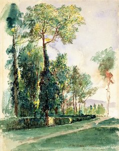 At the Cascine, Florens, 1845 (wc på papper)