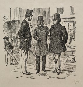 Den lilla stunden före introduktionen, 1865.