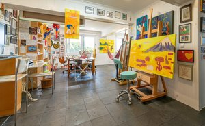 Cristina Rodriguez studio på Pico Island, 2022 (foto)