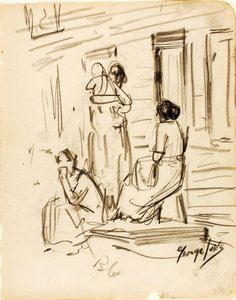 Utan titel (grupp av figurer) av George Luks