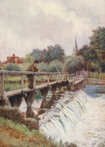 The Old Weir (färglitografi)
