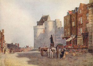Windsor Market, tidig morgon (färglitografi)