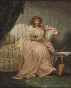 En kvinna som heter Anne, konstnärens fru av George Morland