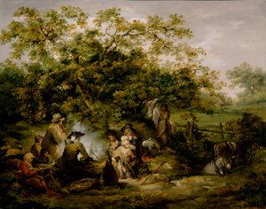 Läger för zigenare av George Morland