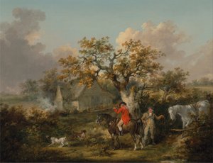 Skytte av rapphöna av George Morland