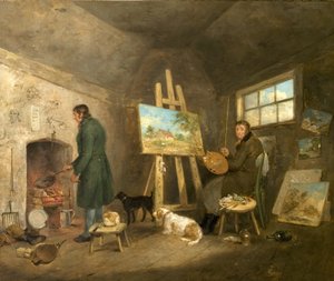The Artist in His Studio and His Man Gibbs, 1802