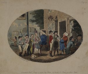 Old Hats Tavern, Uxbridge, 1796 av George Moutard Woodward