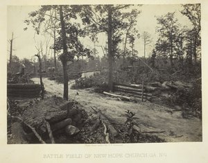 Battle Field of New Hope Church, GA, nr 1, 1866. av George N. Barnard