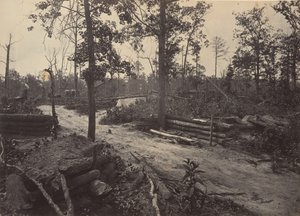 Battle Field of New Hope Church, Georgia nr 1, 1860-talet. av George N. Barnard