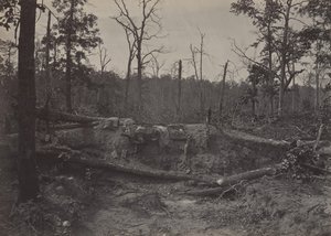 Battle Field of New Hope Church, Georgia nr 2, 1860-talet. av George N. Barnard
