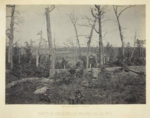 Battle Ground of Resacca, GA, nr 3, 1866. av George N. Barnard