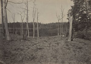 Battle Ground of Resacca, Georgia nr 1, 1860-talet. av George N. Barnard