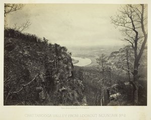 Chattanooga Valley från Lookout Mountain, nr 2 av George N. Barnard