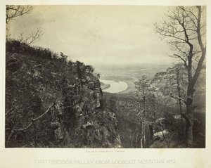 Chattanooga Valley från Lookout Mountain, nr 2, 186466. av George N. Barnard