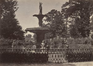 Fountain, Savannah, Georgia, 1860-talet. av George N. Barnard