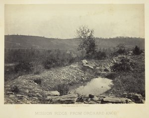 Mission Ridge från Orchard Knob av George N. Barnard