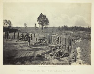Rebellarbeten framför Atlanta, GA, nr 2 av George N. Barnard