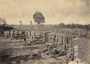 Rebellernas arbeten framför Atlanta, Georgia, nr 2 av George N. Barnard