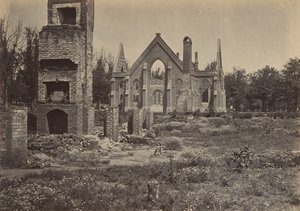 Ruiner i Columbia, South Carolina, 1860-talet.