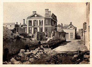 Ruinerna av Pinckney Mansion, Charleston S.C av George N. Barnard