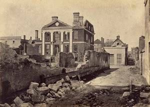 Ruinerna av Pinckney Mansion, Charleston, South Carolina