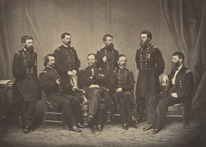 Sherman och hans generaler, 1860-talet. av George N. Barnard